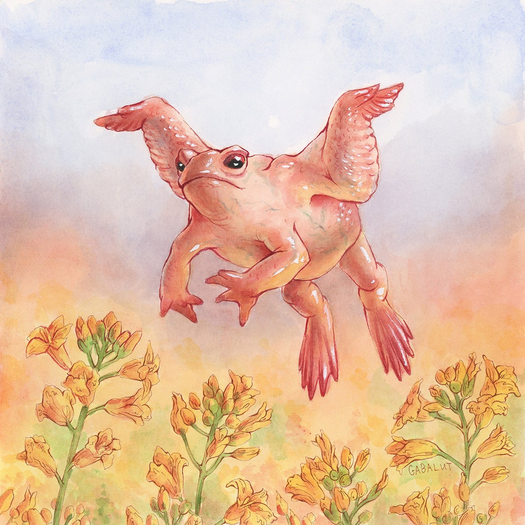 Flight // Original Artwork // Watercolor and Gouache // 8x8