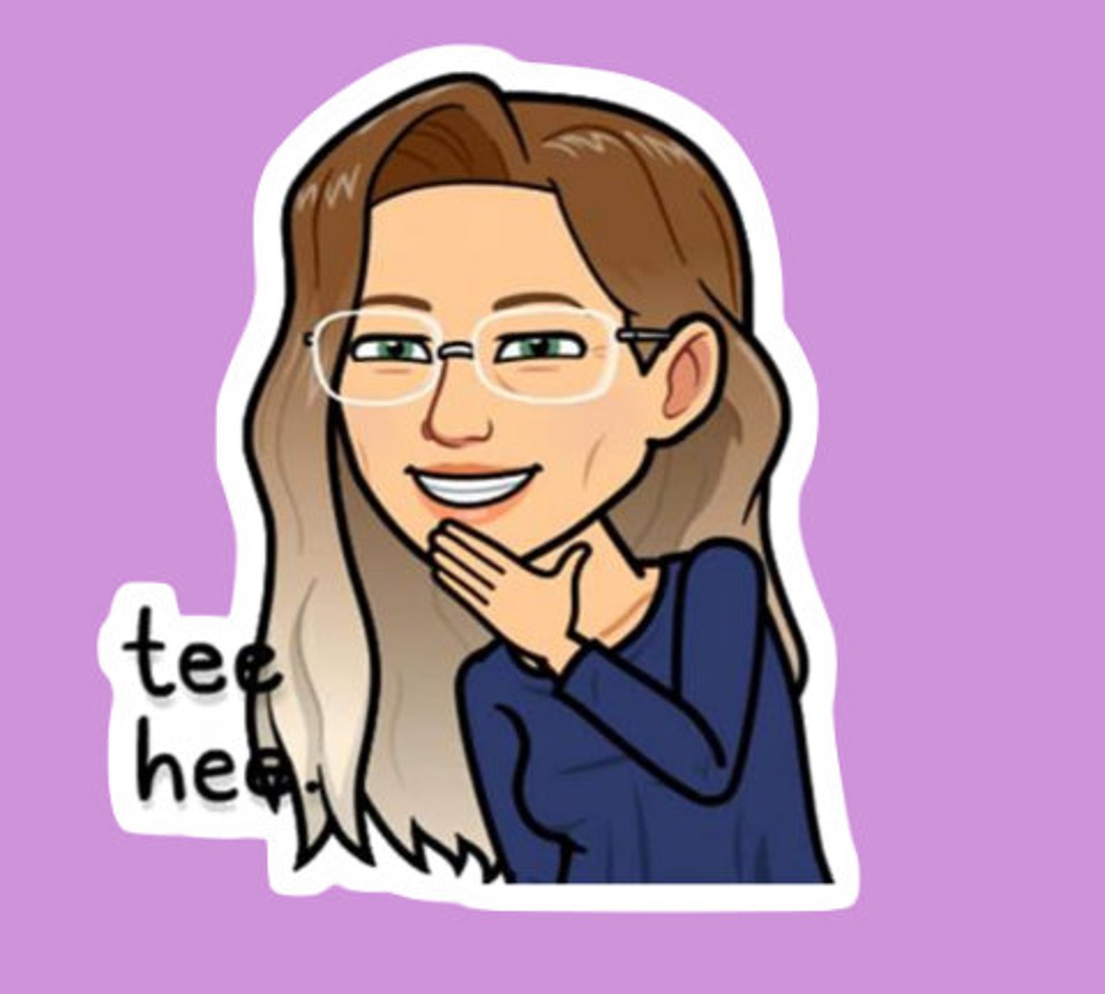 Bitmoji Stickers I will turn your Bitmoji into a sticker Now Etsy