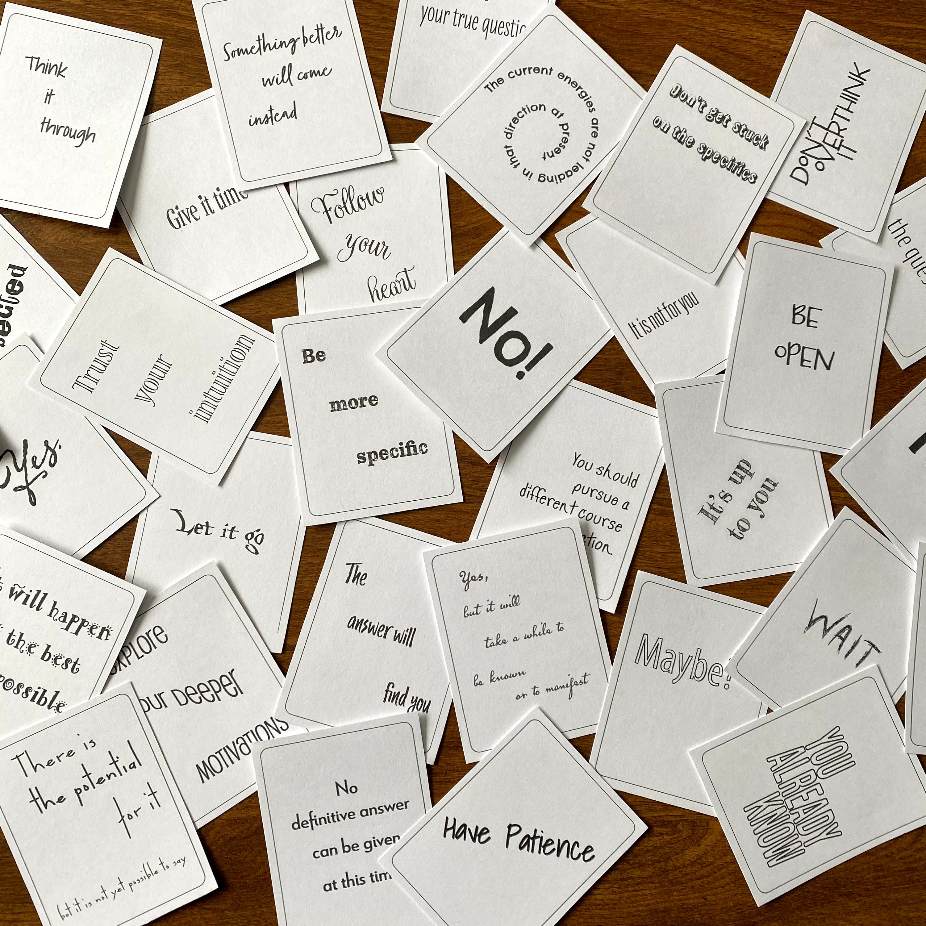 Answers Oracle Deck, Printable Oracle Cards, Instant Download