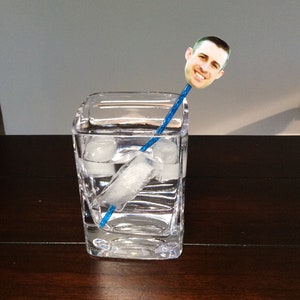 Photo Cocktail Stirrers, Your Face Drink Stirring Sticks, Picture Swizzle Sticks, Funny Photo Stirrers 21st, 30th, 40th 50th 60th 70th
