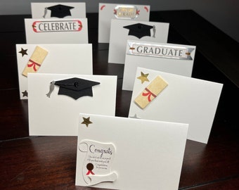 Graduation Placecards, Graduate Place Cards, Custom Graduation Escort Cards, Cap and Diploma Name Seat Cards, Food Labels Tents