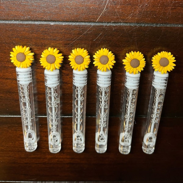 Sunflower Bubble Favor, Fall Wedding Bubble Send Off, Our Sunflower is turning One Party Supplies Sunshine First Birthday Favors Goodie Bag
