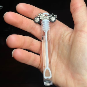 Motorcycle Bubble Tube Favor Kids Born 2 Ride Motorcycle Favor First Lap Complete Biker Wedding Party Supplies Motorcycle Birthday Loot Bag