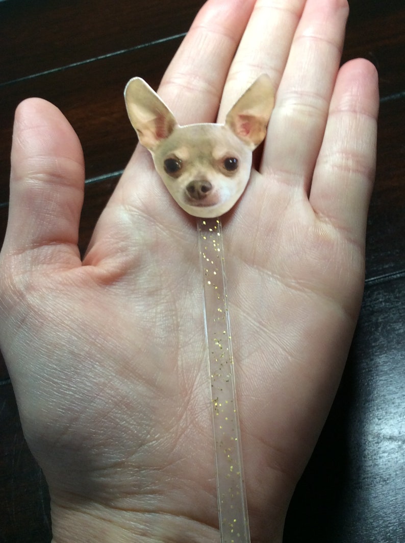 Dog Photo Cocktail Stirrers Your Pet's Face Drink Etsy