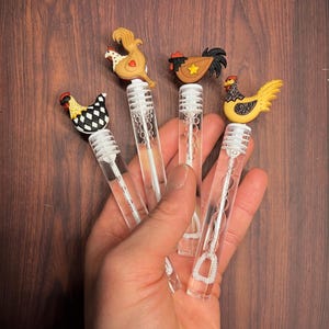 Rooster Bubble Favor, Chicken Favor, Chickens Farm Party Favor, Roosters Party Favor, Cute Rooster Party Supplies, Farm Chicken Party Favors