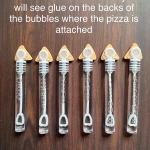 Pizza Bubble Favor, Pizza Slices Favor, Pizza Party Favor, Pizza Party Favor, Pizza Party Supplies, Pepperoni Pizza Party Favors image 3