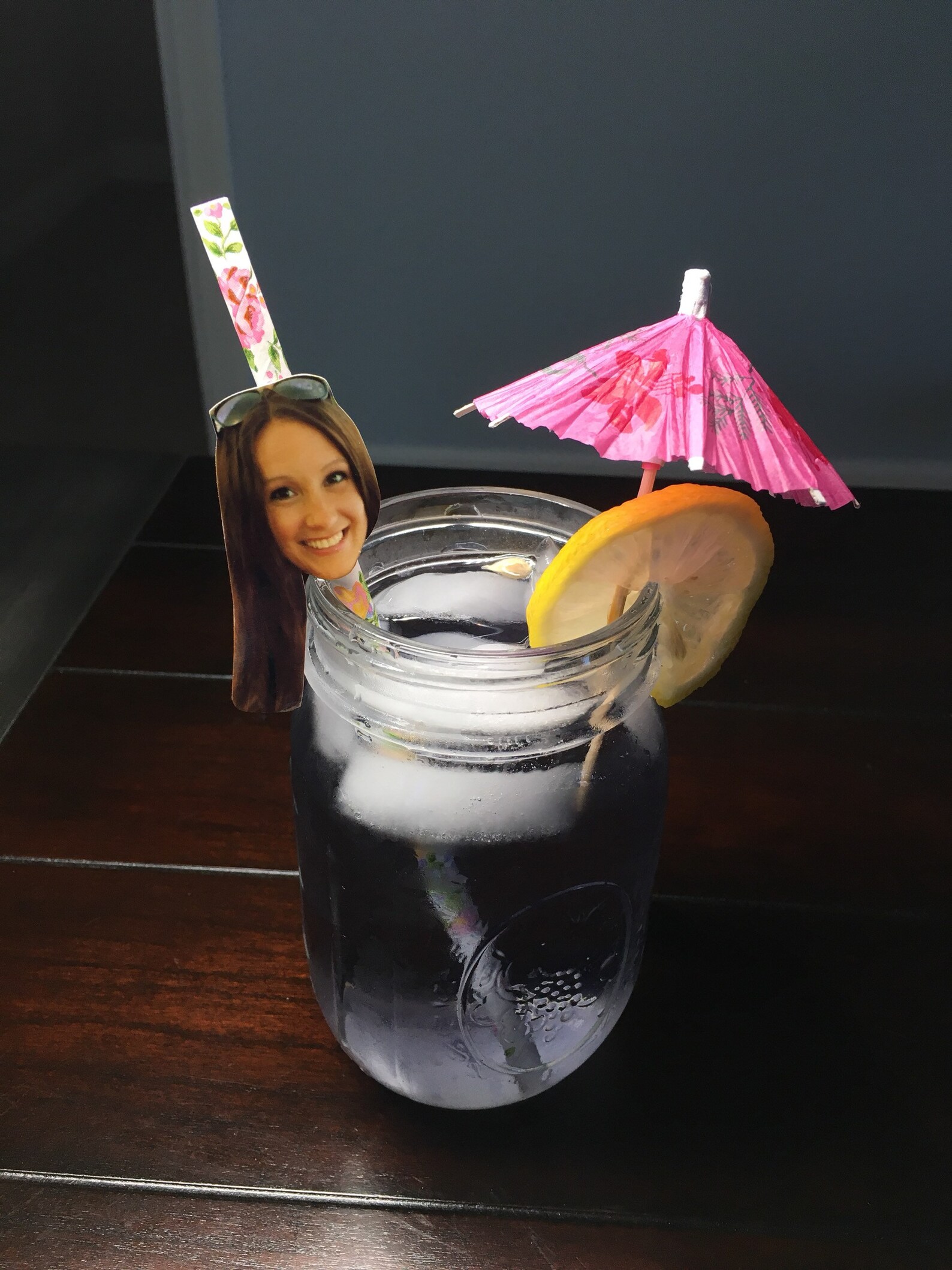 6 Custom Face Straws Floral Personalized Photo Straws Girly Etsy