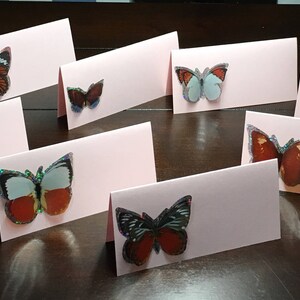 Monarch Butterfly place cards, Classic butterflies placecards, butterfly bridal baby shower, butterfly food tents labels-9/order image 3