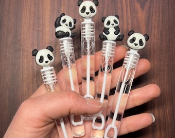 Panda Bubble Favors Party Like a Panda Bear Favor Bring on the Panda-monium Pandamonium Party Supplies Bubble Wands Tubes Goodie Bag Stuffer