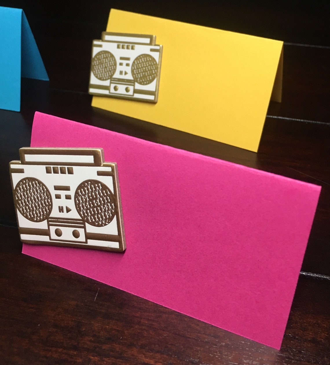 Boom Box Place Cards boombox I love the 80s escort cards Etsy