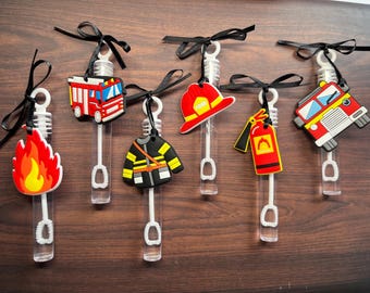 Fire Truck Bubble Favor, Trucks Favor, Kids Birthday Party Favor, Fire Trucks Party Supplies, Fire Trucks Bday Theme goodie bag stuffer