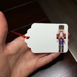 Personalized Nutcracker Gift Tags Christmas Party Tags Nutcrackers Favor Tags, Nutcracker Lover Goodie Bag, Office Christmas Party Gift Tags