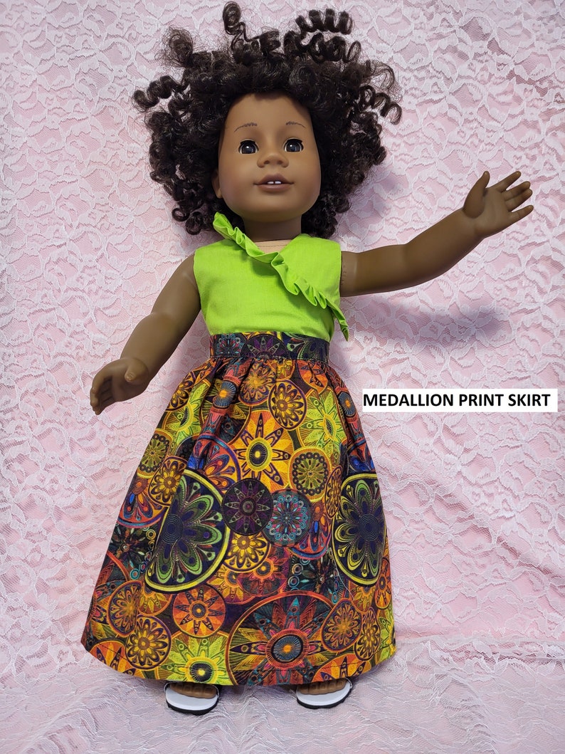 Tenue jupe et chemisier Island Tropics, poupée de 18 pouces. convient à American Girl image 2