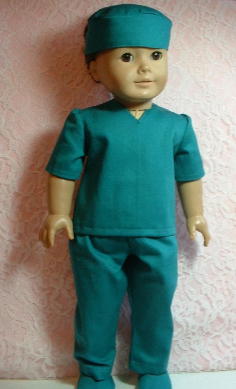 Surgical Scrubs Gown and Hospital Johnny Set 18 Inch Doll Etsy