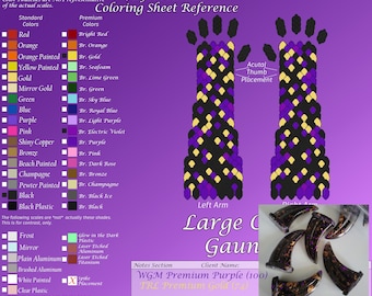 Black, Purples, and Gold Design Artistic Liberty Large Clawed Gauntlets Slot - Dragon Scalemail Sleeves Custom Commission - JayeCreations