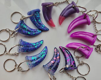Purple Collection - Dragon Claw Keychains - JayeCreations