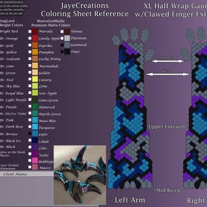 XL Half Wrap Design - 100% Premium Cool Tones Marbled - Artistic Liberty Clawed Gauntlets Slot - Dragon Scalemail Sleeves - JayeCreations