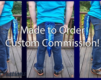 Small Scaletail Custom Commission - Costume Dragon Tail - Dragon Scales- JayeCreations
