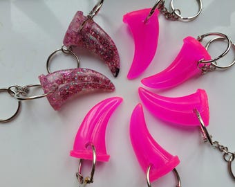 Pink Collection - Dragon Claw Keychains - JayeCreations