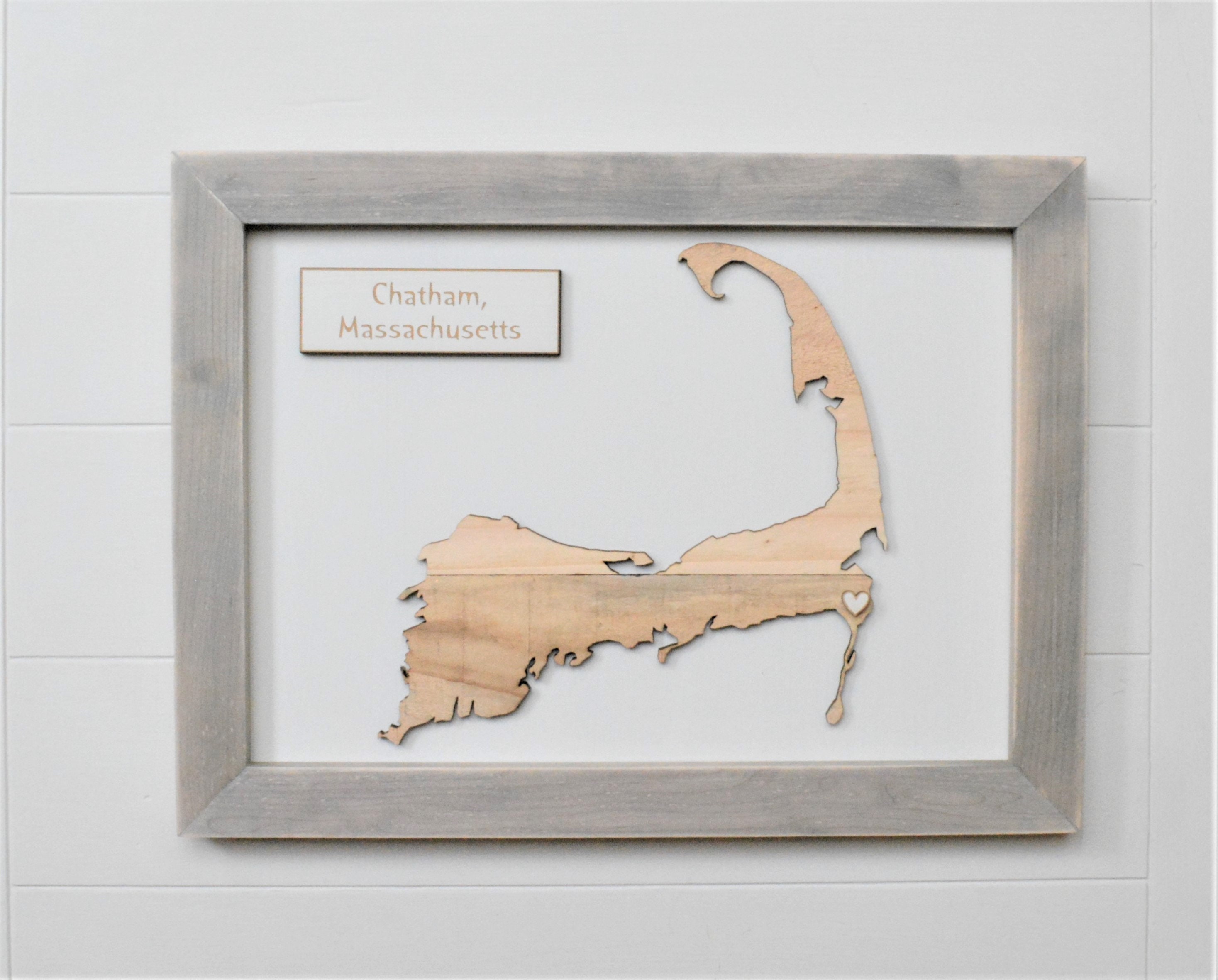 Rustic Cape Cod Map/cape Cod Map/wood Cape Cod Etsy