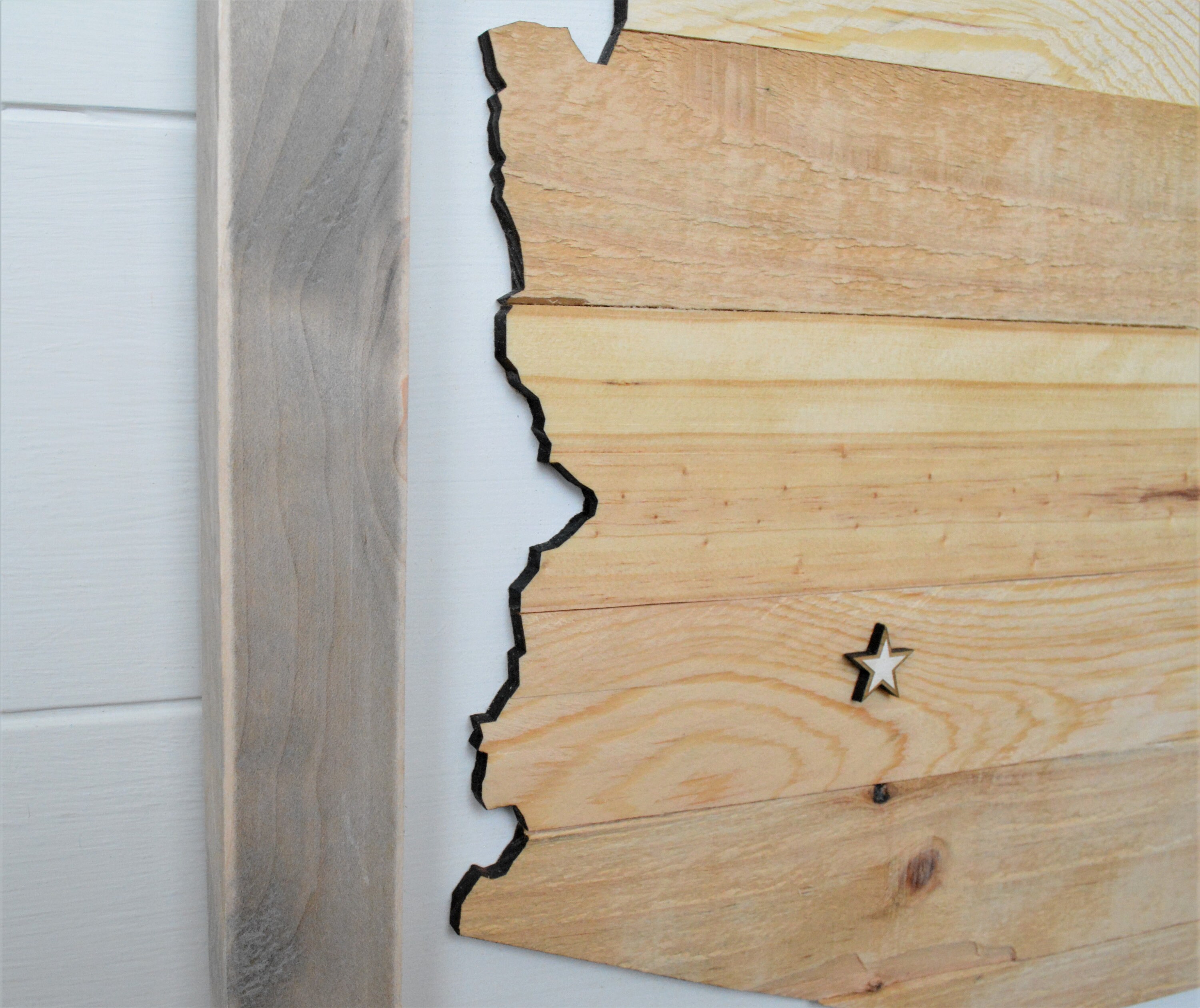 Rustic Arizona Map/AZ Map/Wood Arizona Map/Reclaimed Wood | Etsy