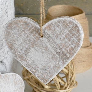 Christmas Heart Ornament 2.75"H/Rustic Heart Ornament Sets/Table Setting Place Card/Lightweight Christmas Ornament/Primitive Heart Ornament
