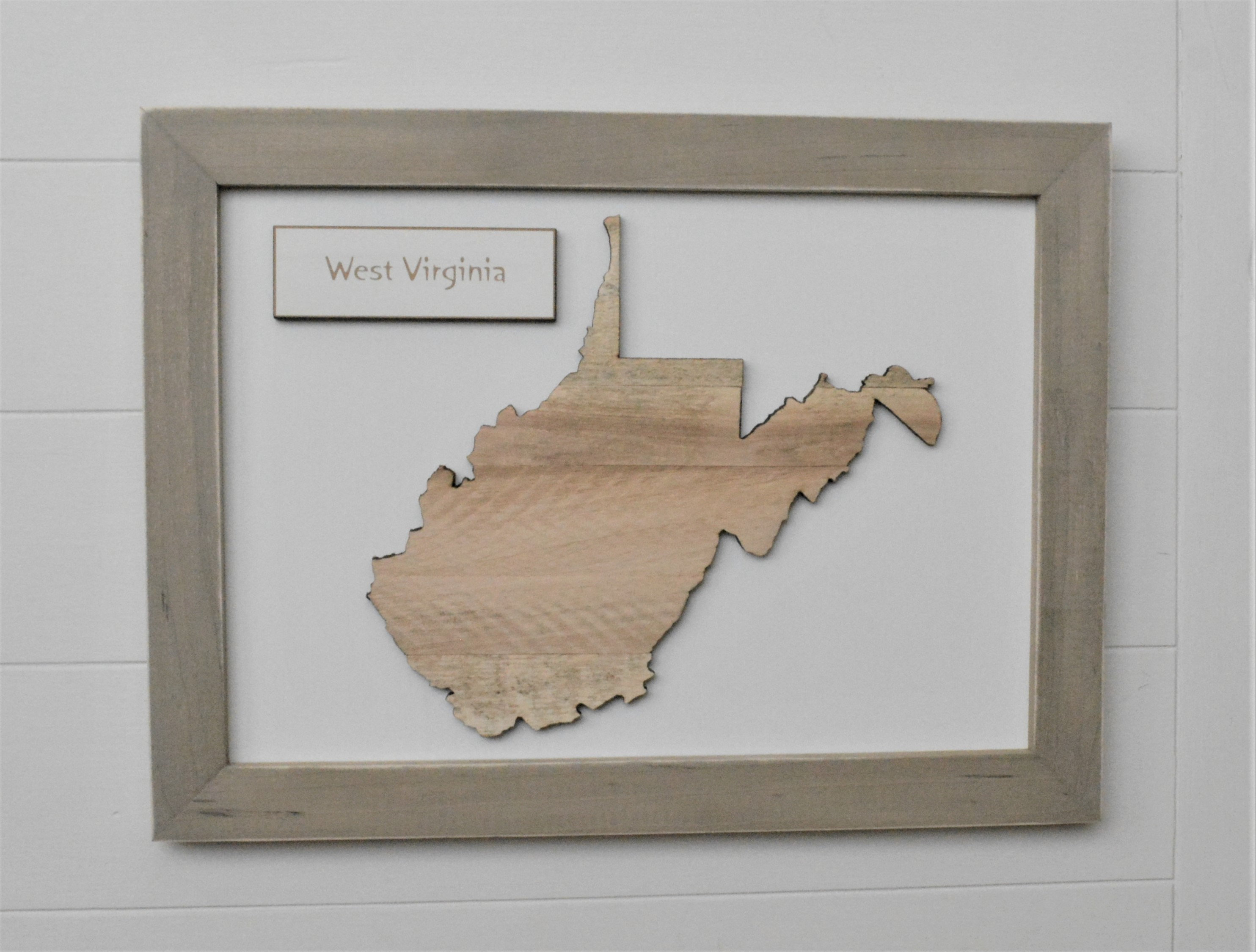 Rustic West Virginia Map/wv Map/wood West Virginia Etsy