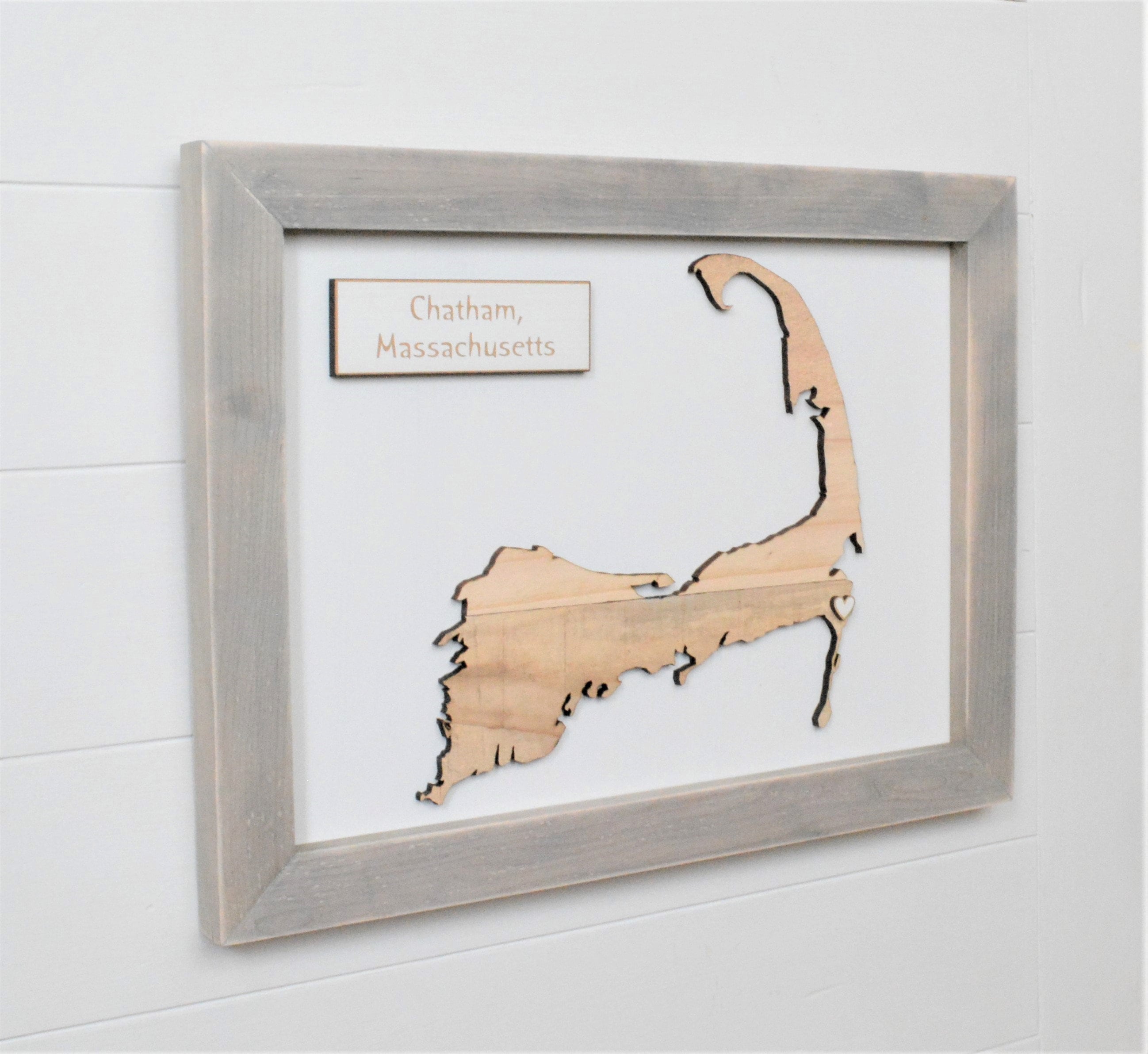 Rustic Cape Cod Map/cape Cod Map/wood Cape Cod Etsy