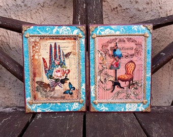 Targa da muro Shabby Chic: decorazione vintage per donna
