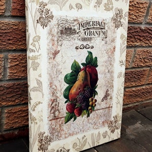 Quadro shabby chic su tela, arredamento vintage per cucina e sala da pranzo, arredamento vittoriano