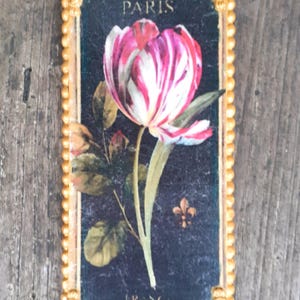Targa da parete floreale shabby chic: arredamento vintage francese