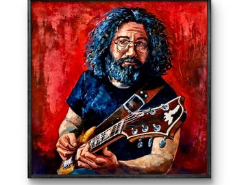 Jerry | Impression giclée d'art de qualité musée reproduite à partir de ma peinture à l'huile originale