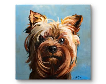 Portraits d'animaux de compagnie peints à la main à l'huile