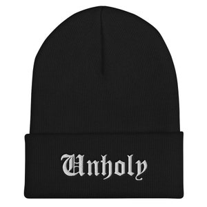 Unholy Beanie, Embroidered