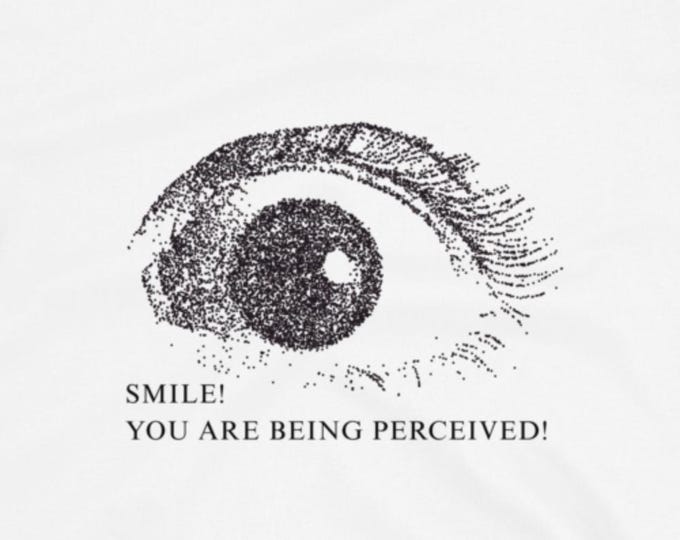Smile! You Are Being Perceived T-Shirt, Unisex