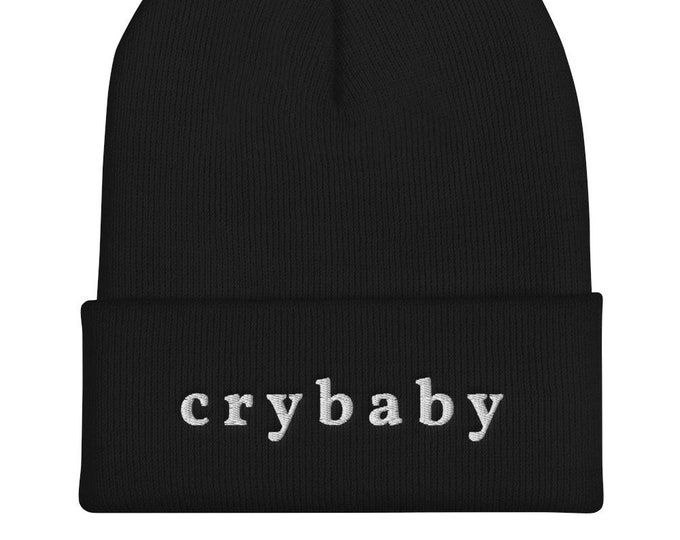 Crybaby Beanie, Embroidered