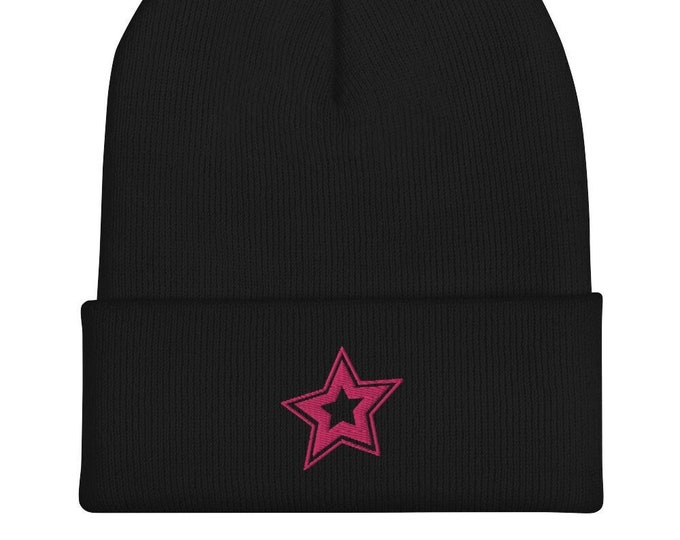 Y2K Star Cuffed Beanie