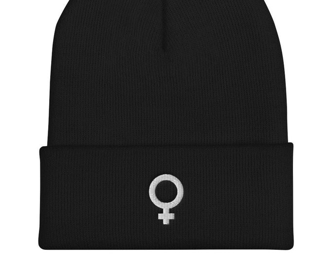 Venus Symbol Beanie, Feminist Beanie