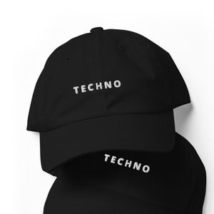 Techno Dad Hat Embroidered Minimalist Dad Hat