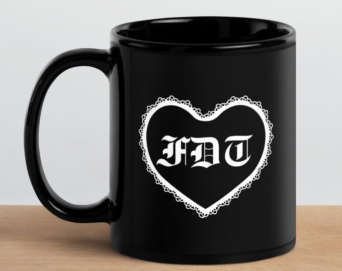 FDT Doiley Black Glossy Mug