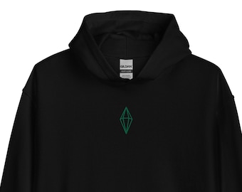 Plumbob Embroidered Hoodie, Unisex