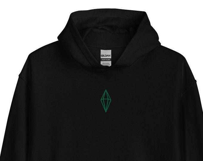 Plumbob Embroidered Hoodie, Unisex