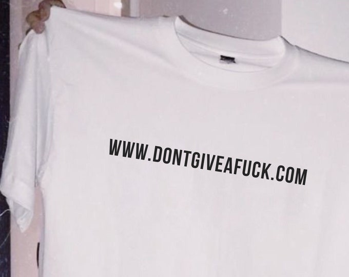 www.dontgiveafck.com T-Shirt, Unisex, Funny Shirt, Funny Gift for Her, Funny Gen Z Gift Gag Gift, Funny Gift for Him