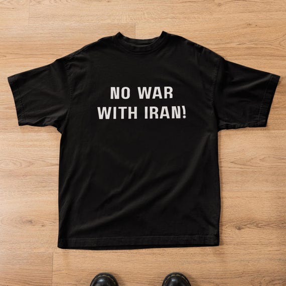 No War with Iran T-Shirt, Unisex