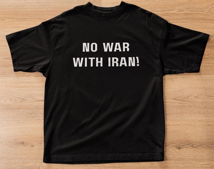 No War with Iran T-Shirt, Unisex
