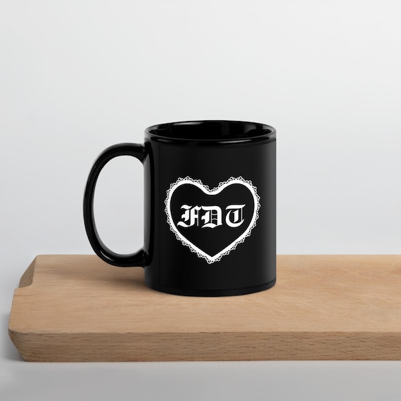 FDT Doiley Black Glossy Mug