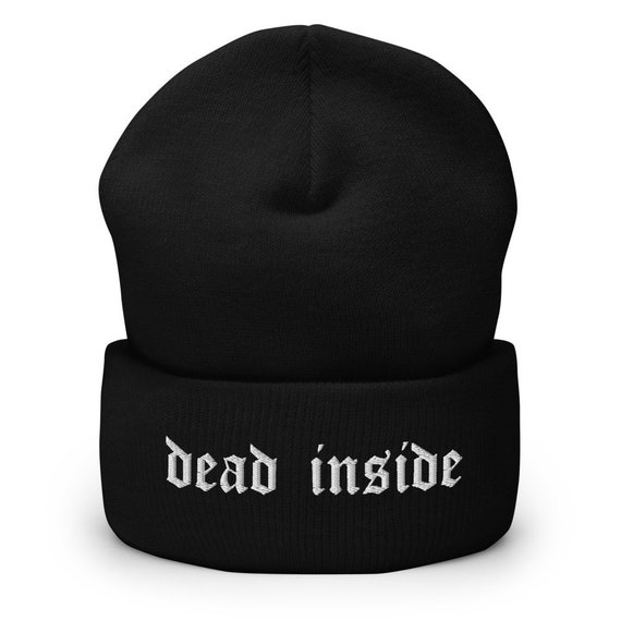 Dead Inside Beanie, Embroidered