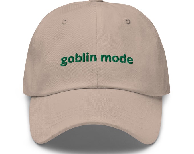 Goblin Mode Embroidered Dad Hat