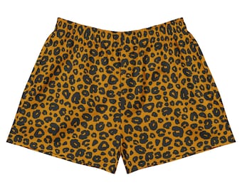 Cheetah Print Athletic Shorts / Swim Shorts