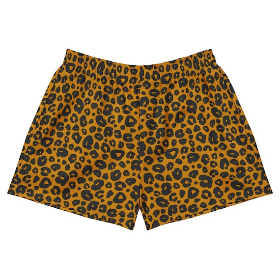 Cheetah Print Athletic Shorts / Swim Shorts